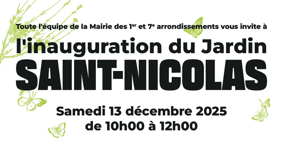Inauguration du Jardin Saint-Nicolas