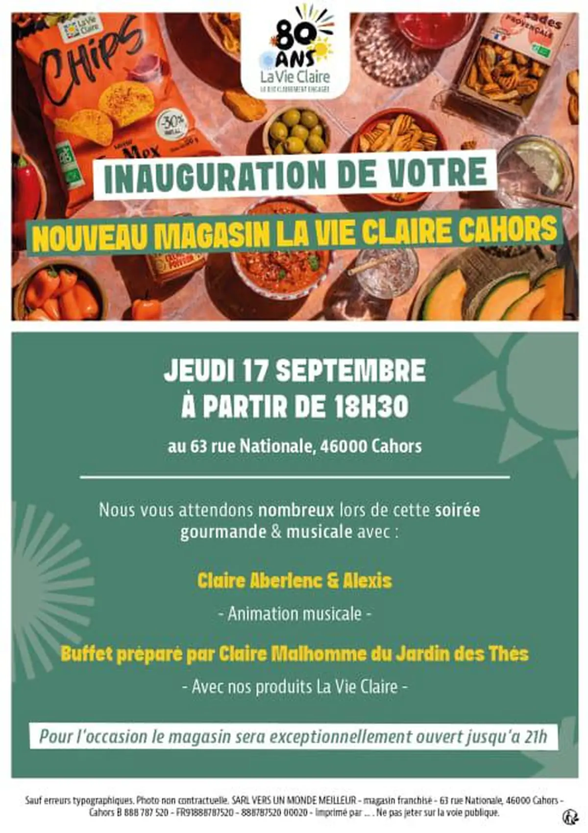 Inauguration du nouveau magasin La Vie Claire
