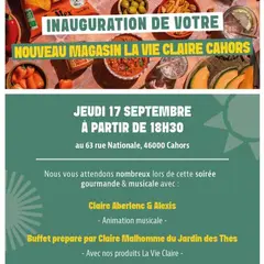 Inauguration du nouveau magasin La Vie Claire