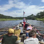 Initiation à l'aviron et balade sur la Pinasse
