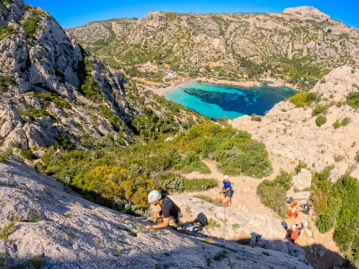 Initiation à l'escalade dans les Calanques de Marseille (13)