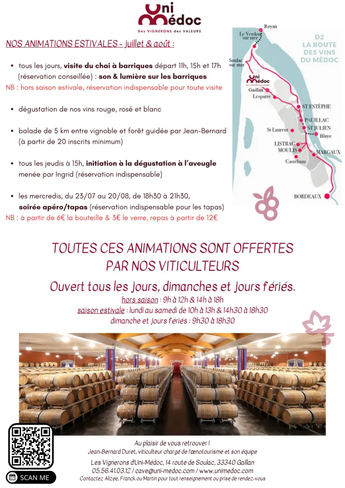 Initiation à la dégustation à l'aveugle - Les Vignerons d'Uni-Médoc