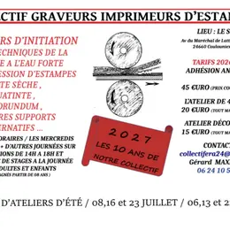 Initiation à la gravure et à l'impression d'estampes