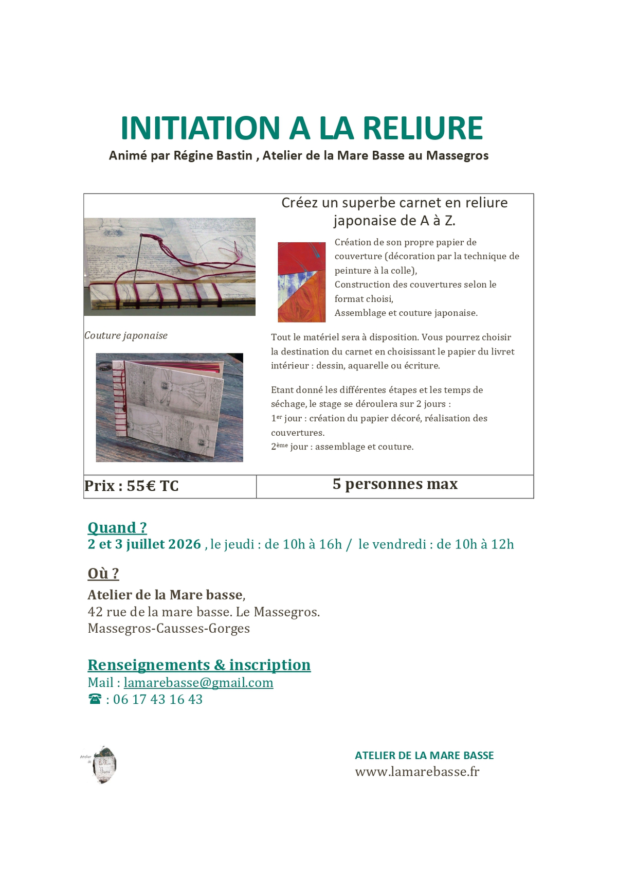 Initiation à La Reliure