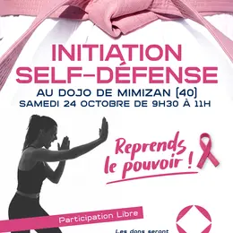 Initiation à la self-défense pour les femmes, le samedi 24 octobre, dans le cadre d'Octobre Rose