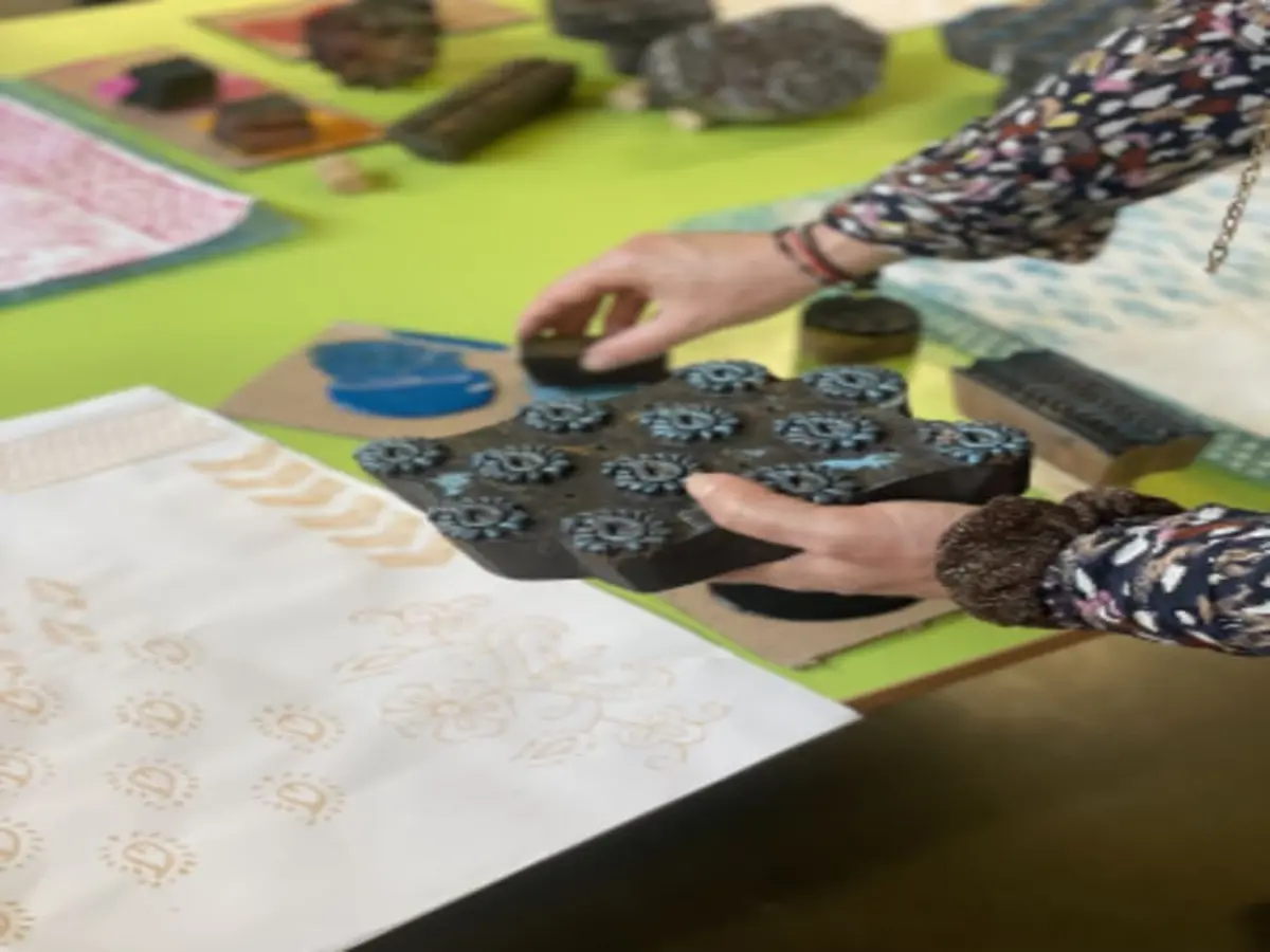 Initiation à la technique du Block Print à Martigues (13)