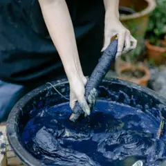 Initiation à technique du shibori à Voiron (38)