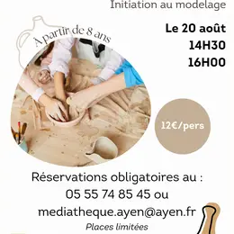 Initiation au modelage en poterie