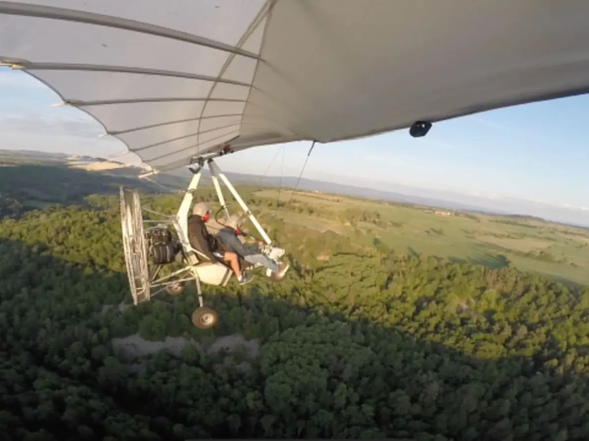 Initiation au pilotage en ULM Pendulaire à Coltines (15)