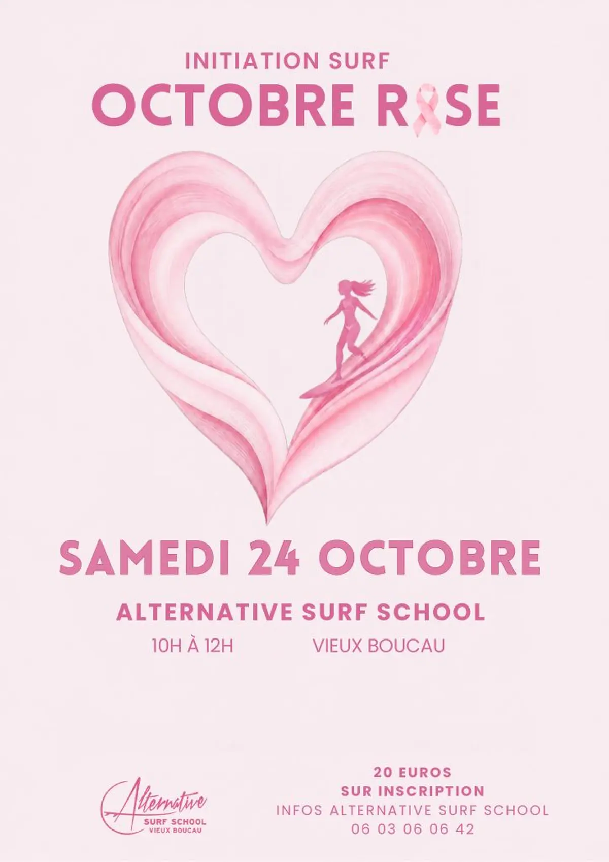 Initiation au surf - Octobre Rose