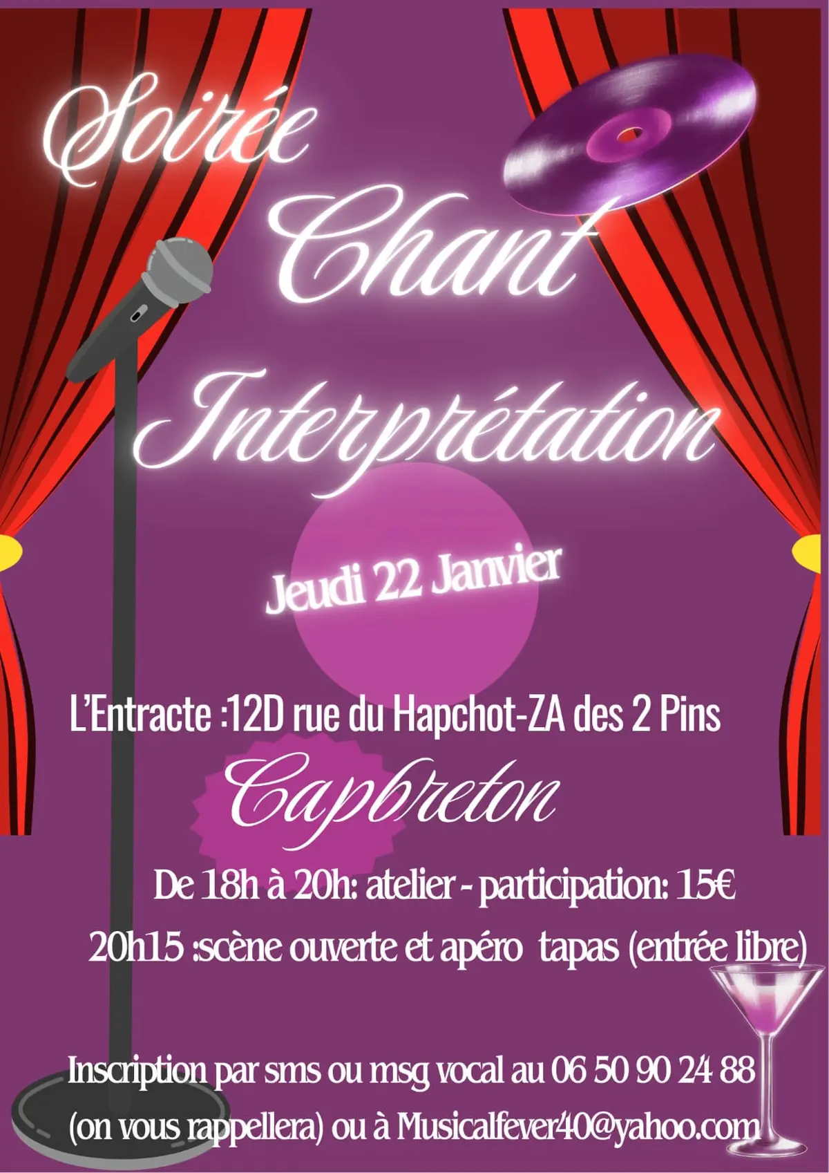 Initiation chant Théâtre à l'entracte du 640