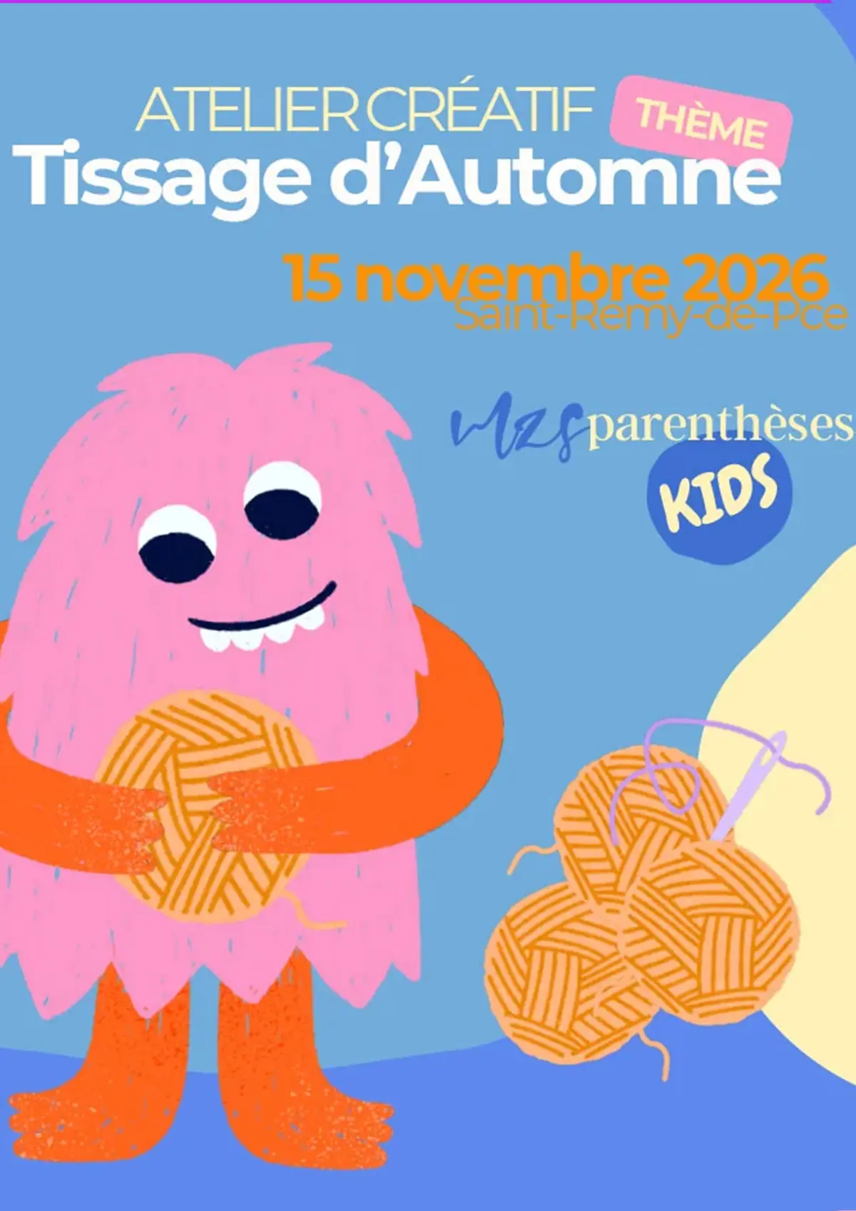 Initiation créative enfants - Tissage automnal