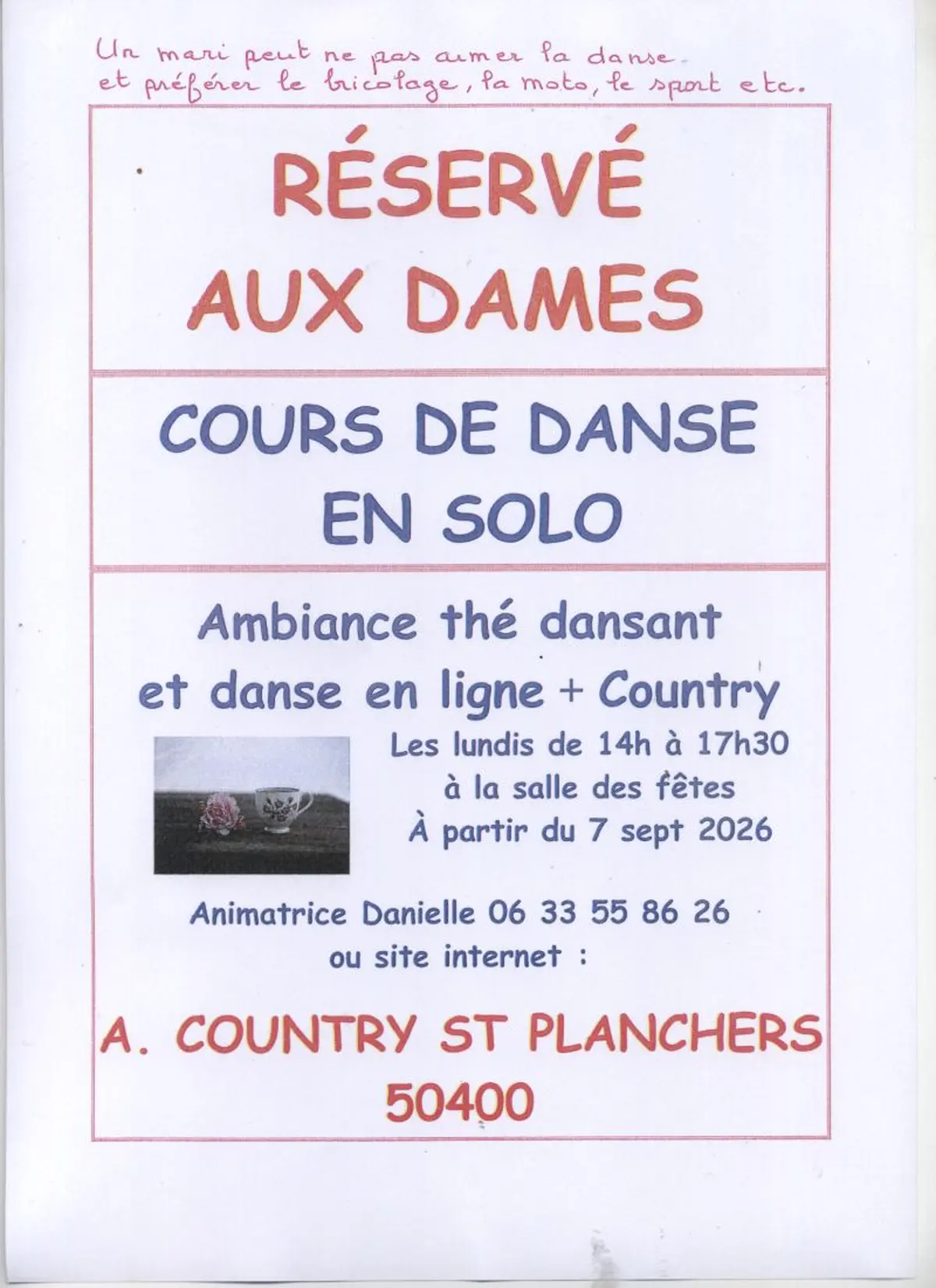 Initiation de danses sans partenaire pour dames