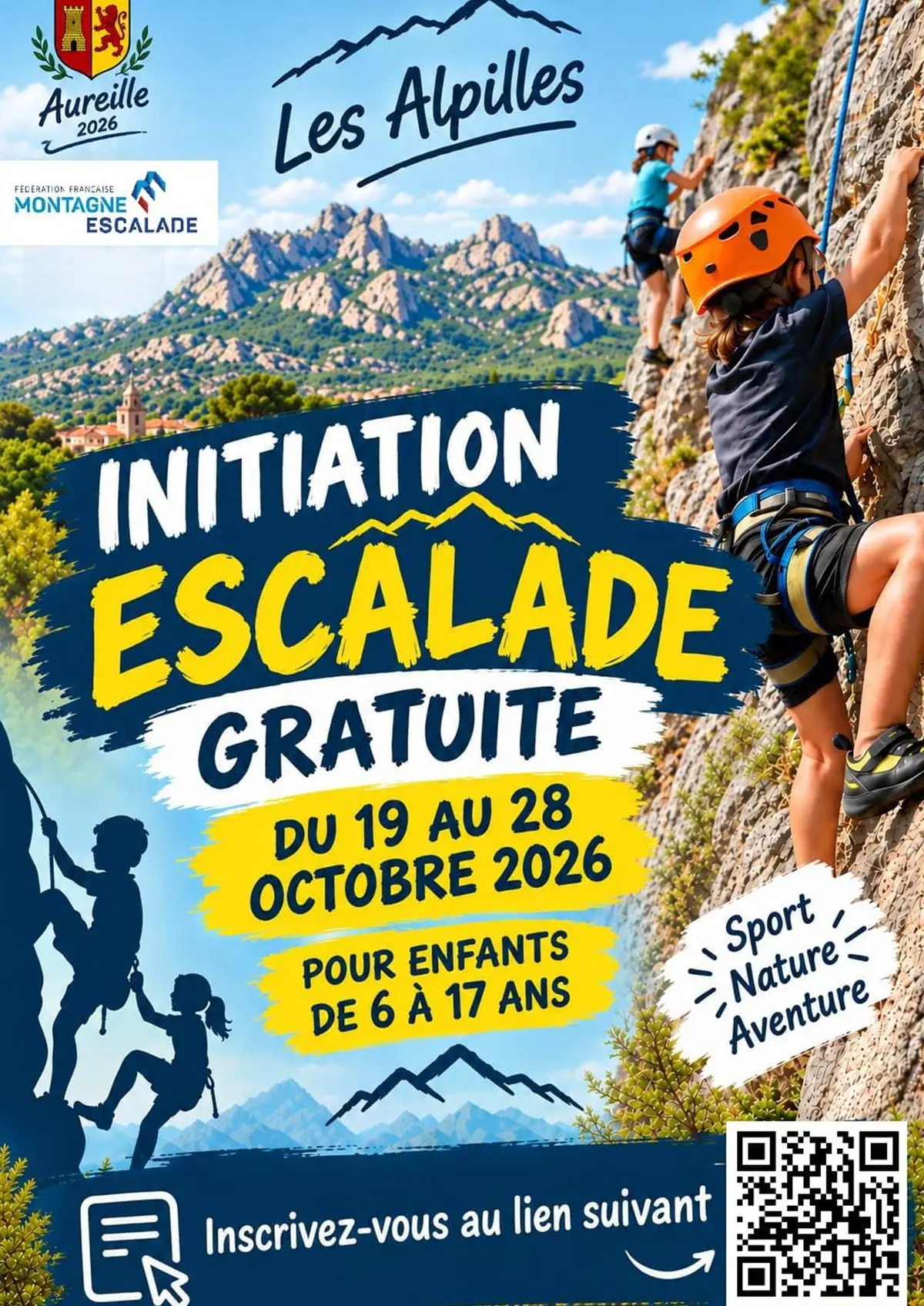Initiation escalade enfants à Saint-Rémy-de-Provence