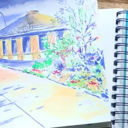 Initiation et pratique : Encres végétales et Aquarelle en plein air