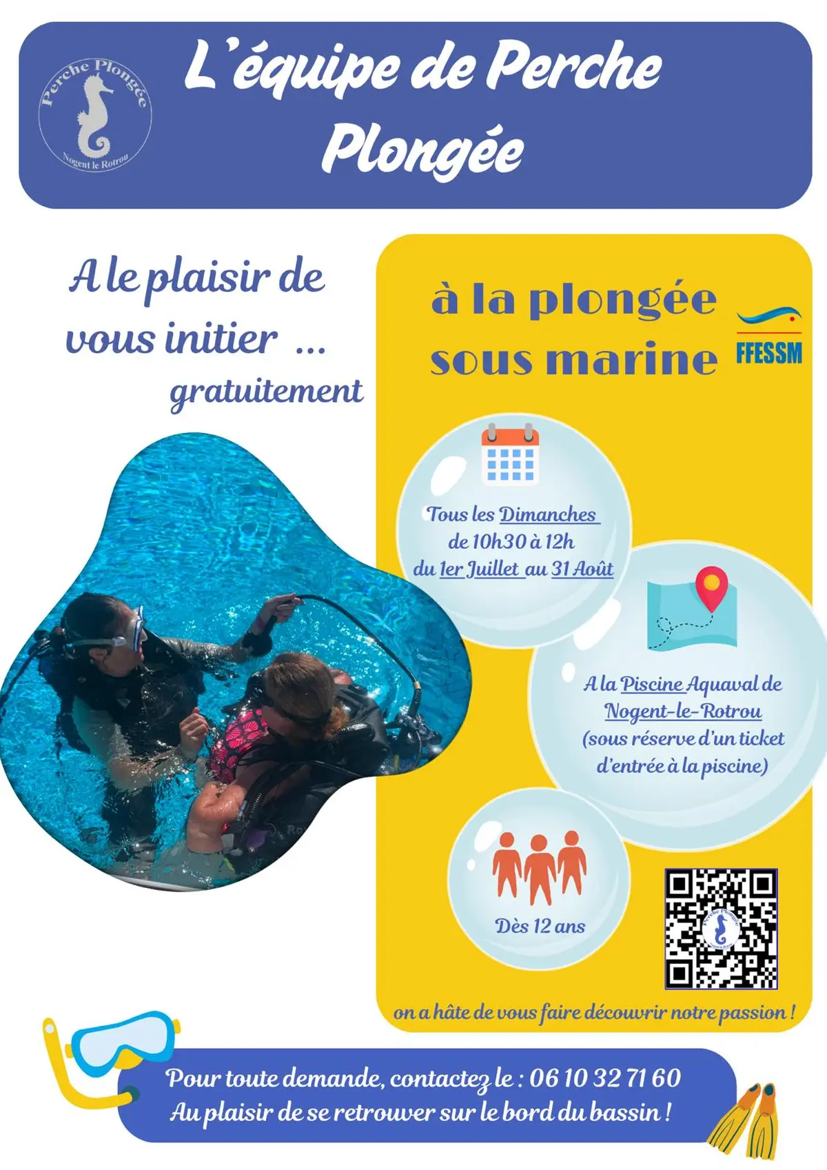 Initiation plongée sous marine à l'Aquaval - 2026