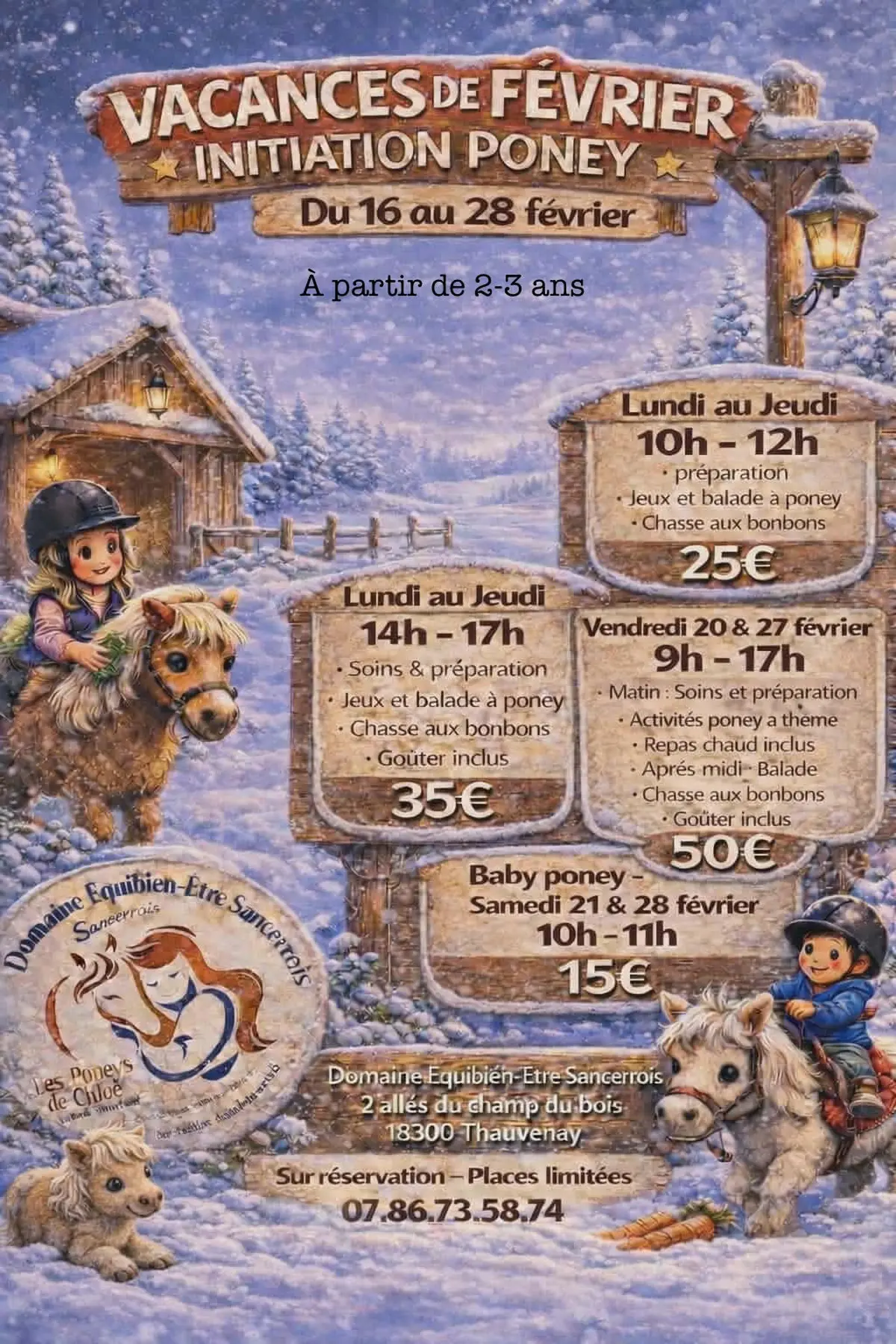 Initiation Poney - Vacances de février