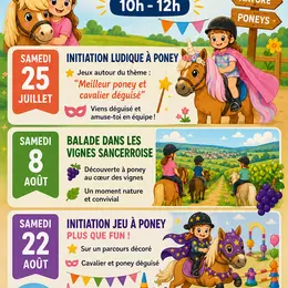 Initiation poney - Vacances Juillet et Aout