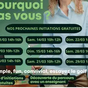 Initiations gratuites au golf