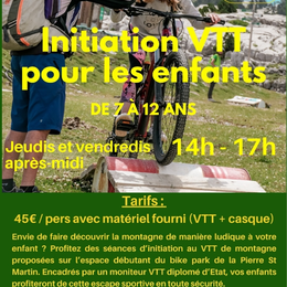 Inititation VTT enfants 7-12 ans