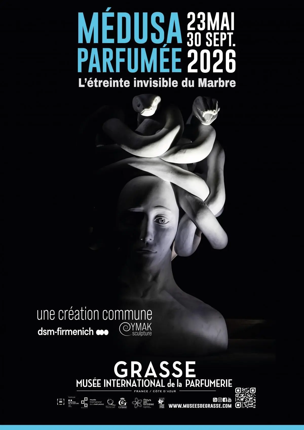 Installation artistique au Musée International de la Parfumerie de Grasse : Médusa Parfumée