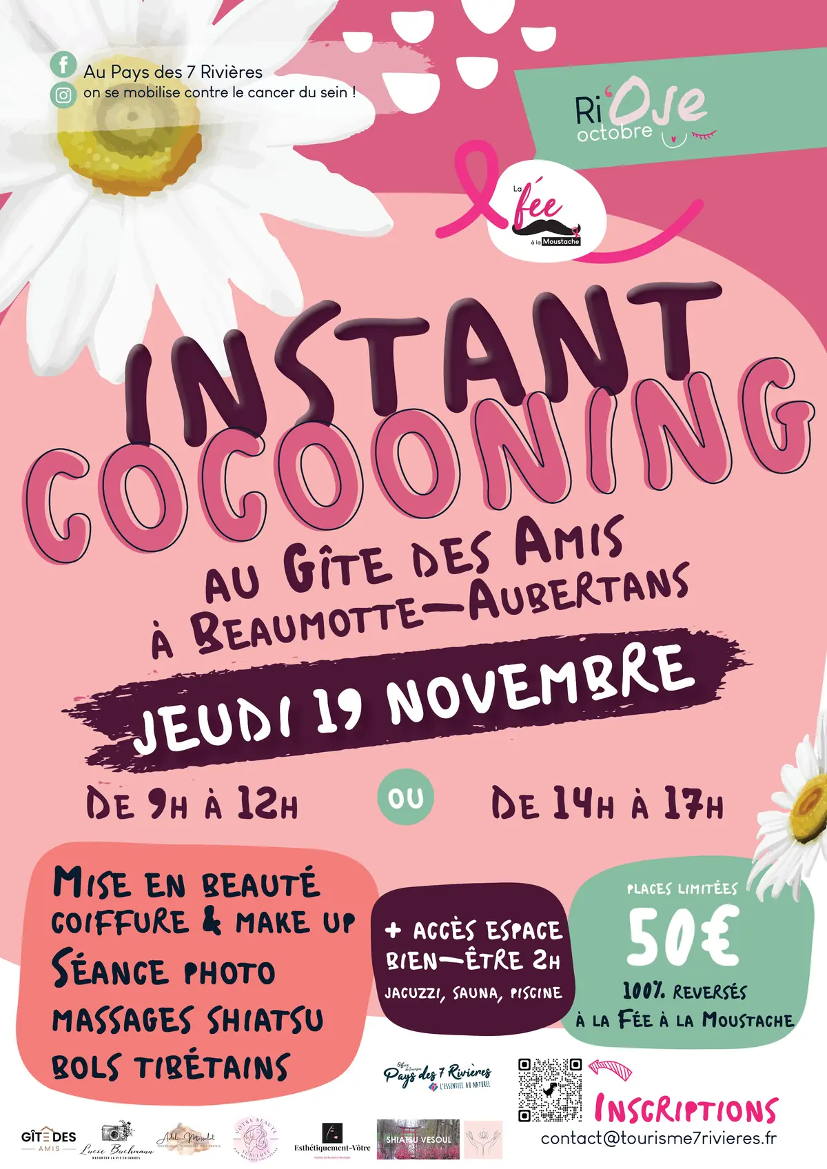 Instant cocooning pour Octobre Rose à Aubertans