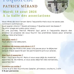 Introduction à l’aquarelle avec Patrick Mérand