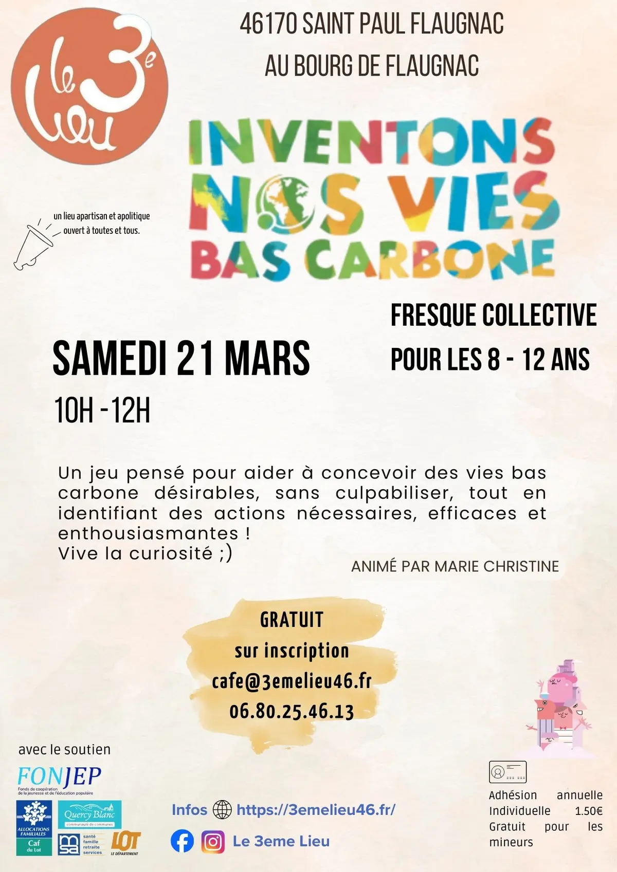 Inventons nos vies bas carbone au 3ème Lieu