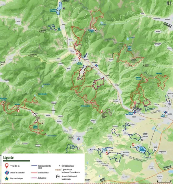 Itinéraires de trail et de marche santé des Hautes Vosges d’Alsace