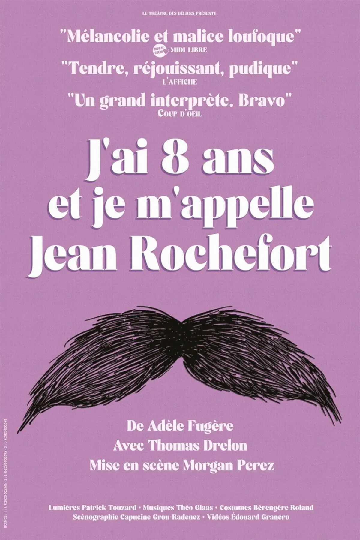 J'ai 8 ans et je m'appelle Jean Rochefort