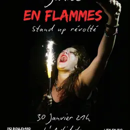 Janice en Flammes dans Stand up révolté