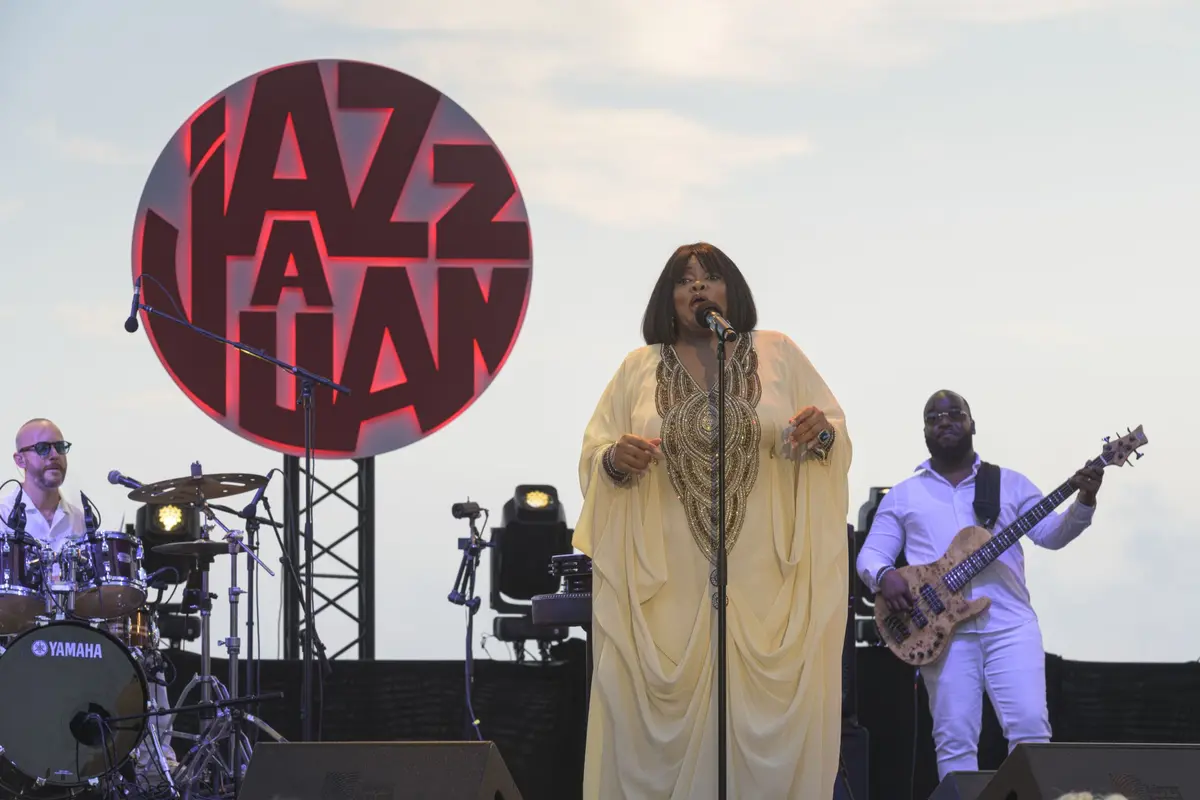 Nicole Slack Jones l'an dernier (2025) lors du Festival Jazz à Juan