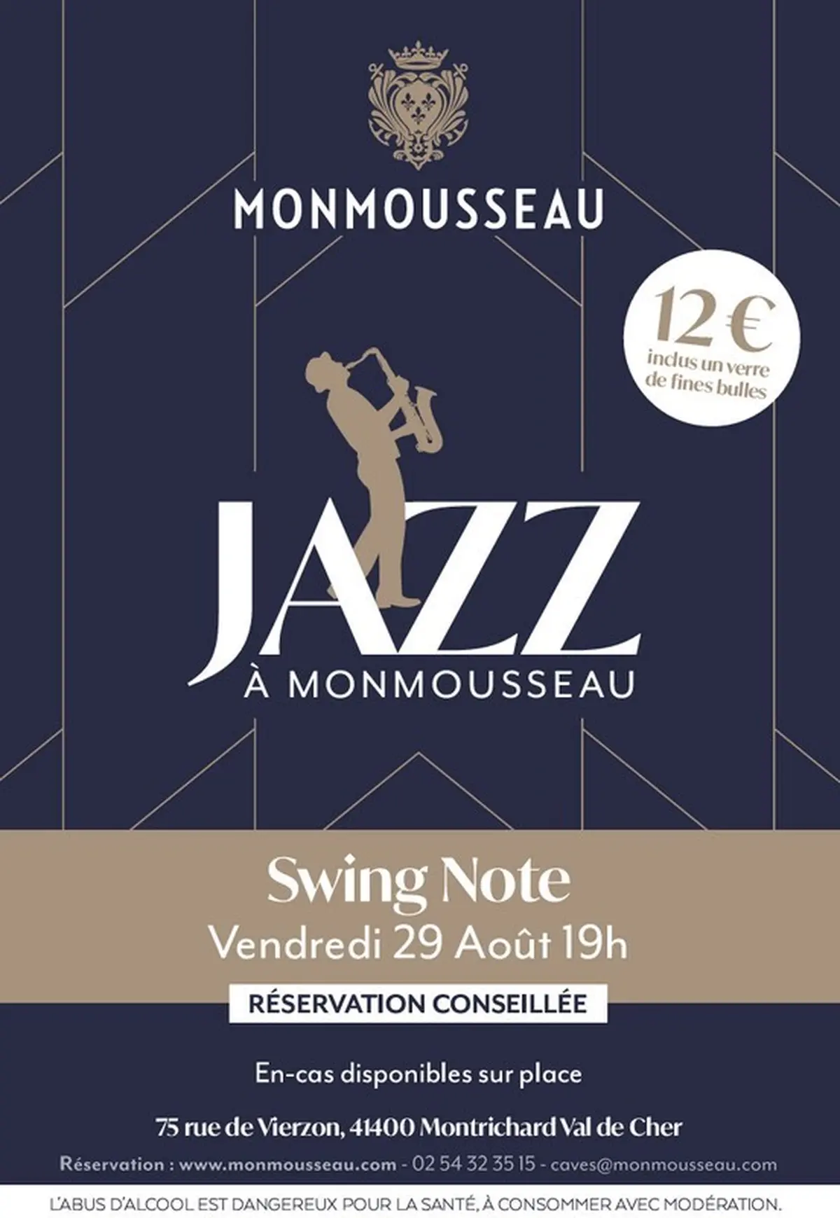 Jazz aux Caves Monmousseau à Montrichard