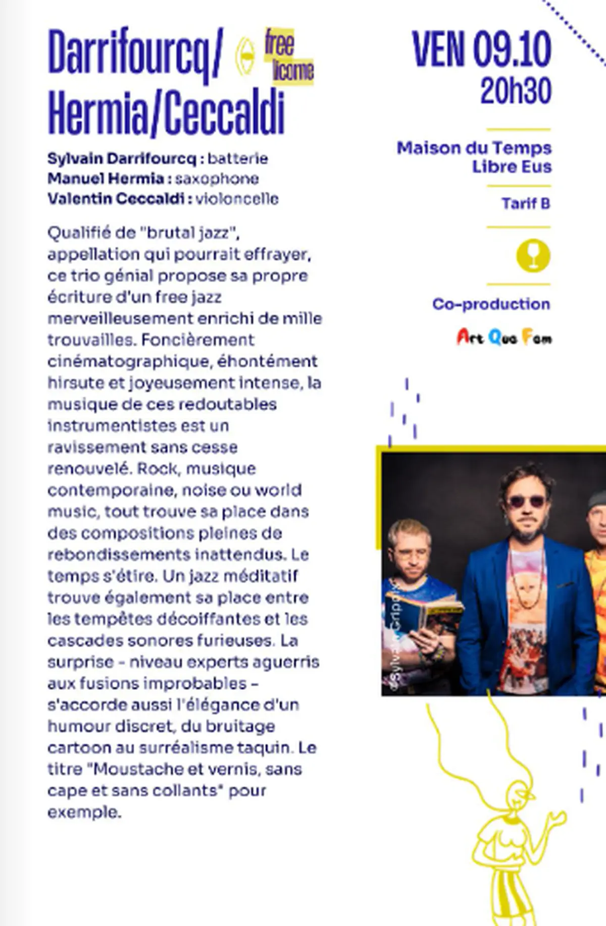 Jazzèbre: Darrifourq - Hermia - Ceccaldi