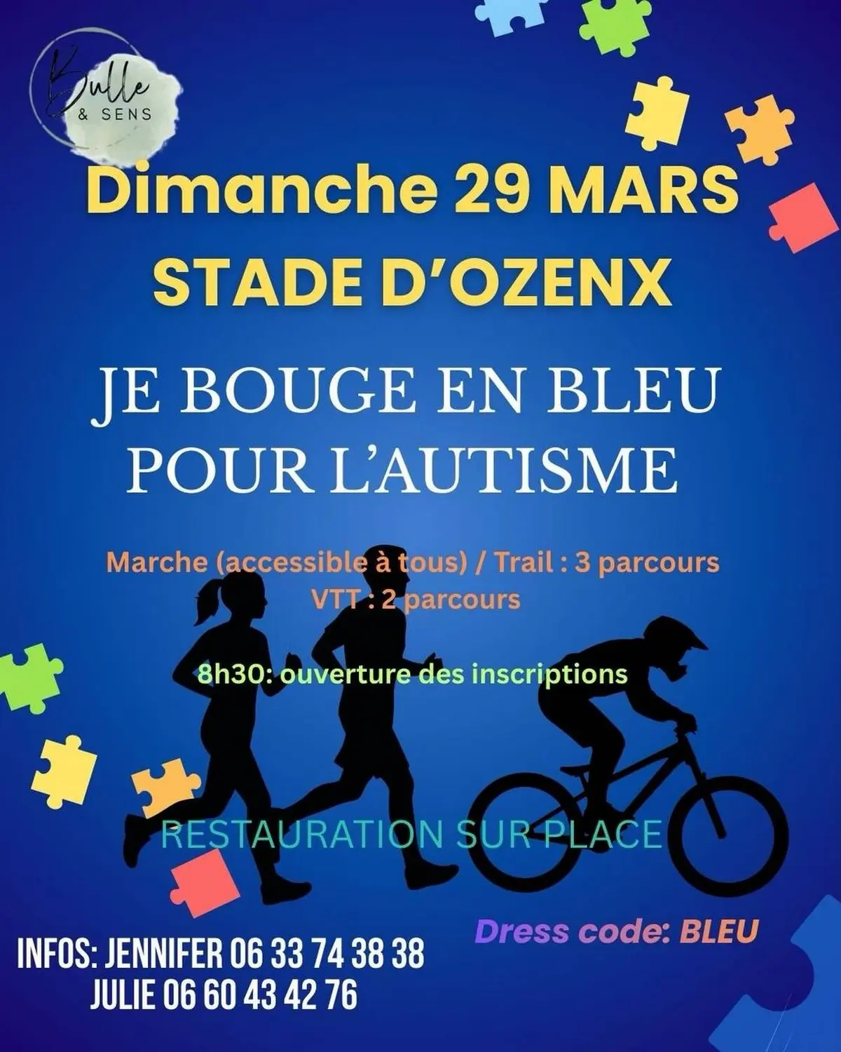 Je bouge en bleu pour l'autisme