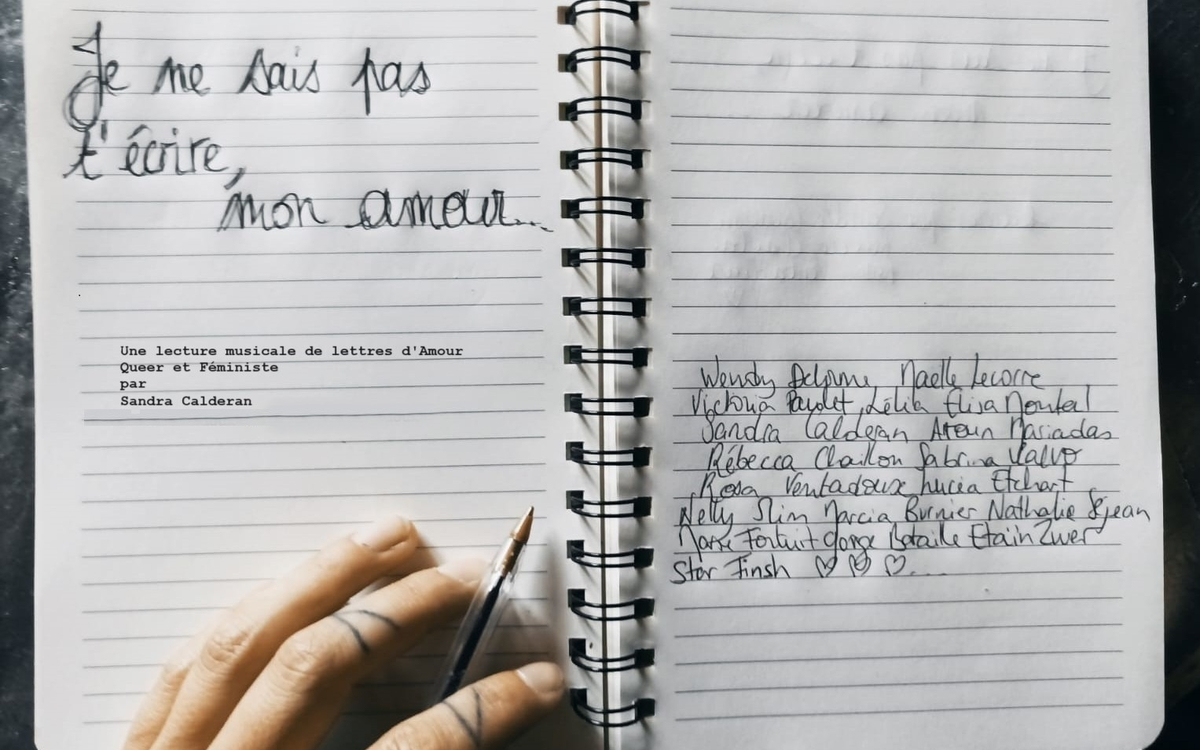 Je ne sais pas t'écrire mon amour, Sandra Calderan