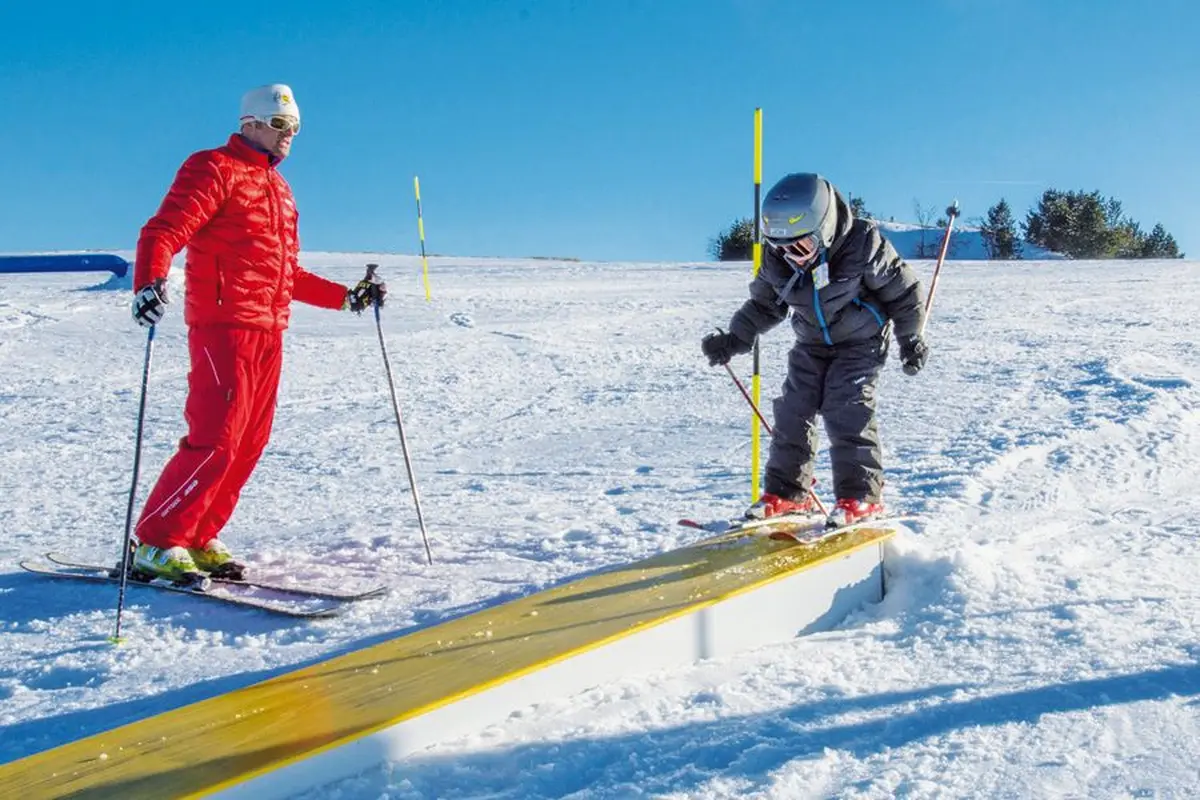 Je prends des cours de ski