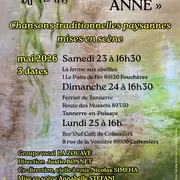 Je suis Anne, chansons paysannes traditionnelles