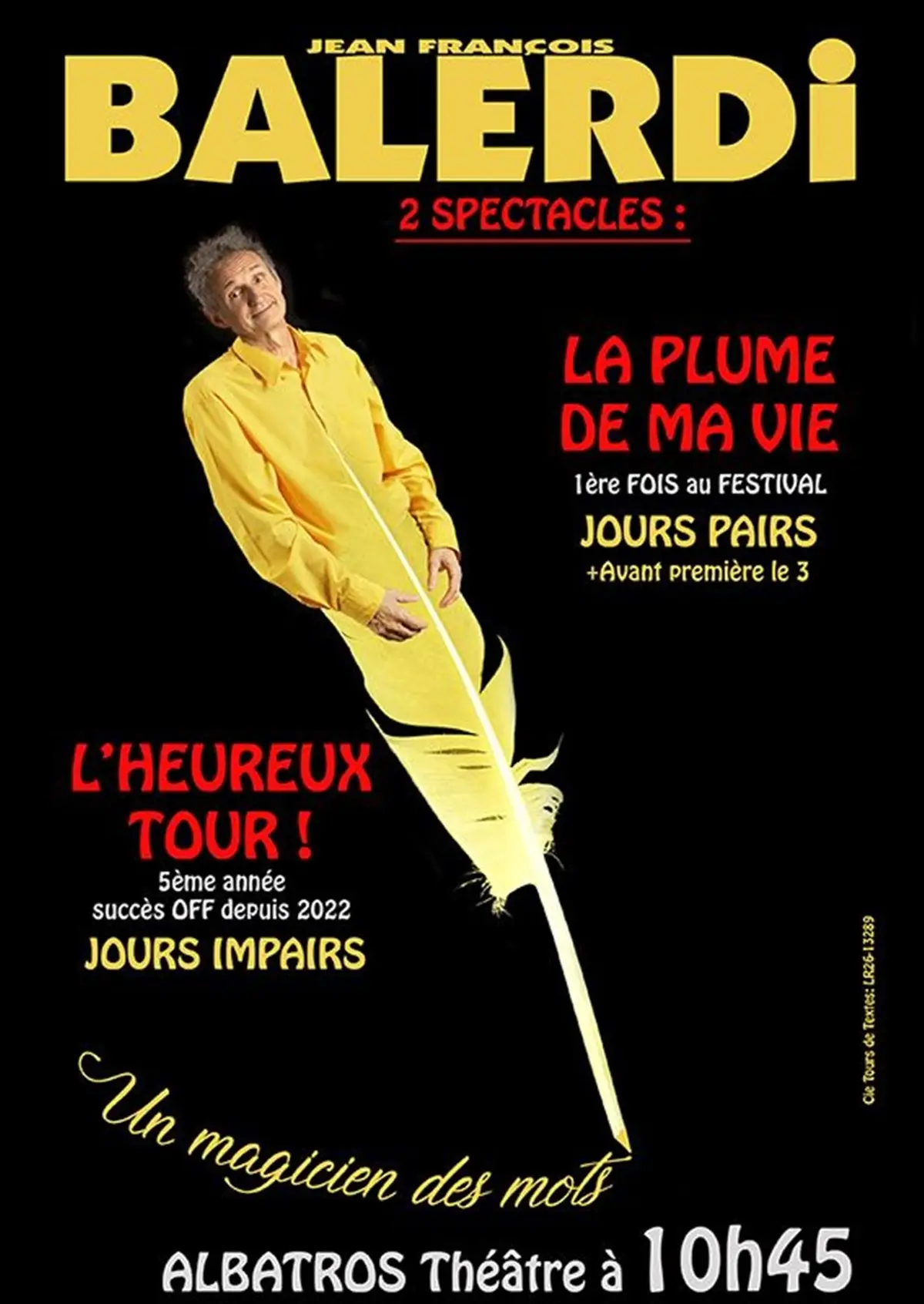 Jean-François Balerdi dans La Plume de ma Vie
