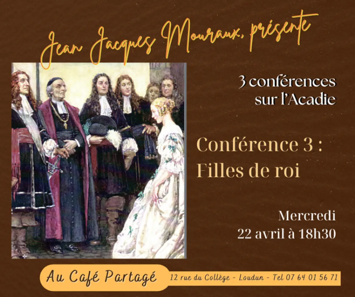 Jean-Jacques Mouraux présente 3 conférences sur l'Acadie