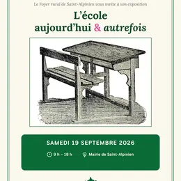 JEP 2026 - Exposition L'école aujourd'hui & autrefois