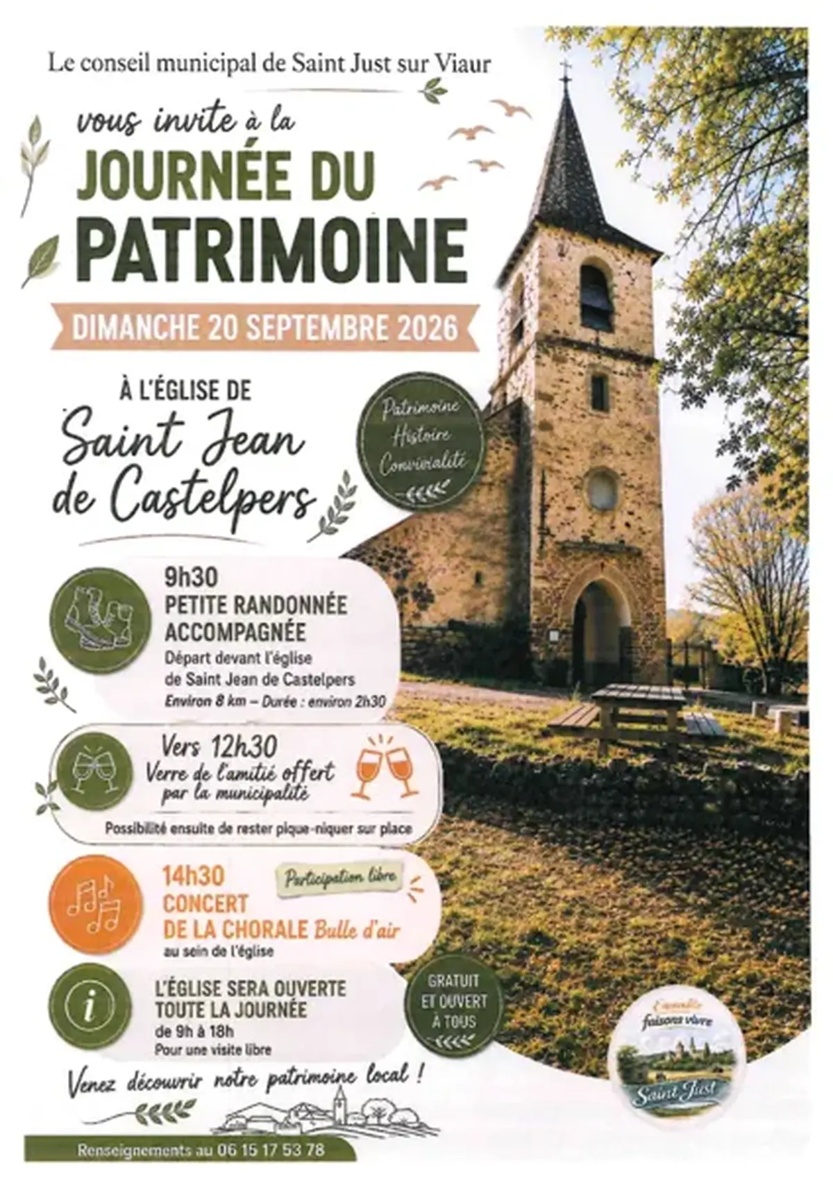 JEP 2026 - Visite de l'église de Saint-Jean de Castelpers