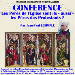 [JEP] Conférence au Temple Protestant de Sancerre