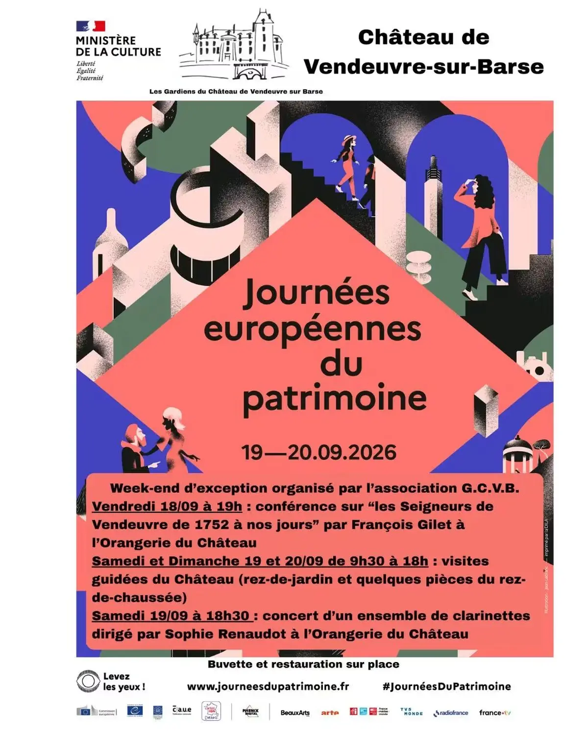JEP : Conférence Les seigneurs de Vendeuvre de 1752 à nos jours