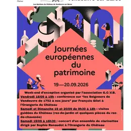 JEP : Conférence Les seigneurs de Vendeuvre de 1752 à nos jours