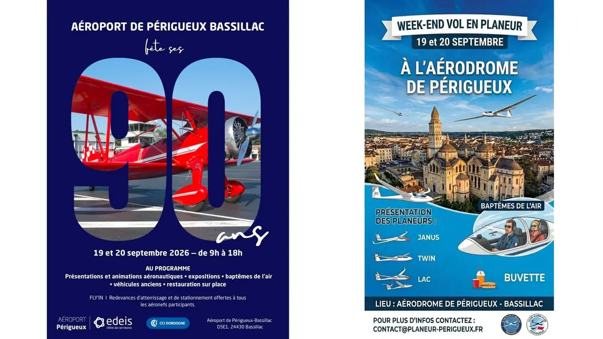 JEP : Les 90 ans de l'aéroport de Périgueux Bassillac