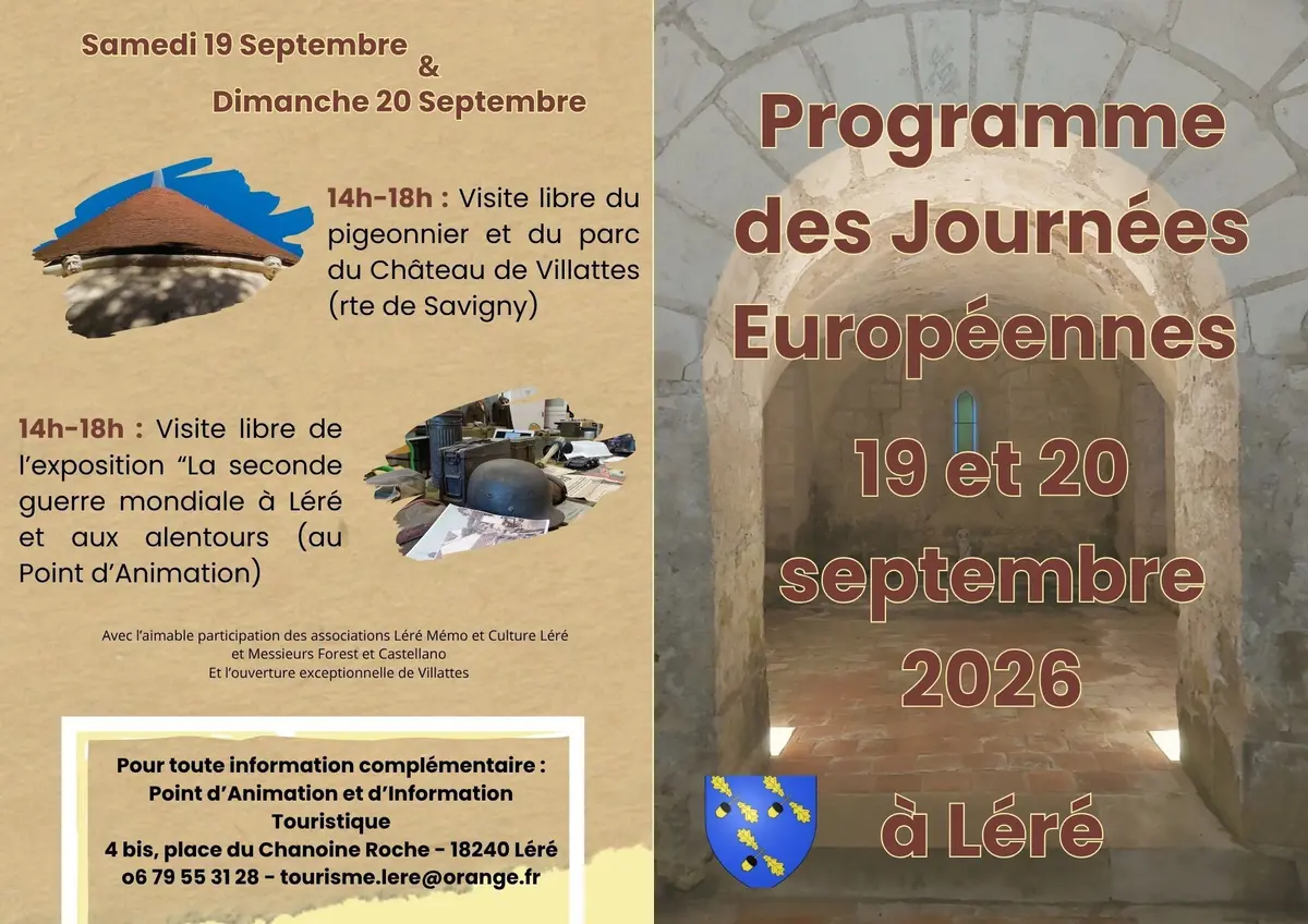[JEP] Programme 2026 Léré