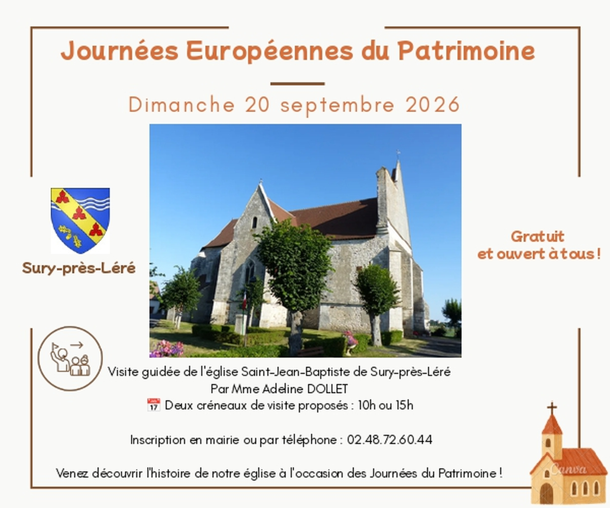 [JEP] Visites guidées de l'église