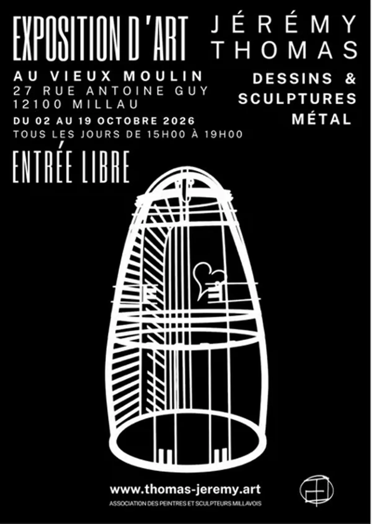Jérémy Thomas, dessins et sculptures métal - Vieux Moulin