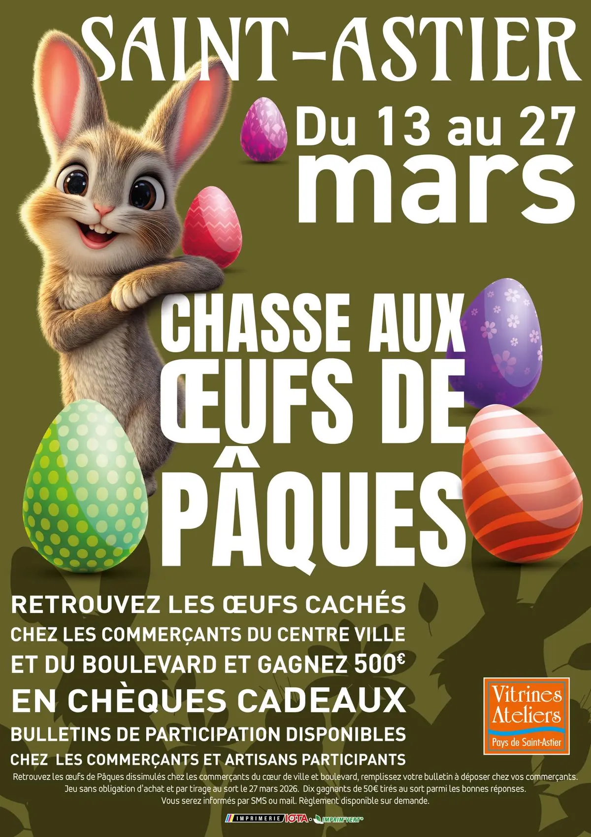 Jeu : chasse aux oeufs de Pâques